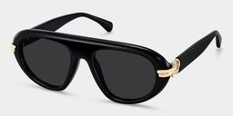 Aveline Black Aviator Glasses2