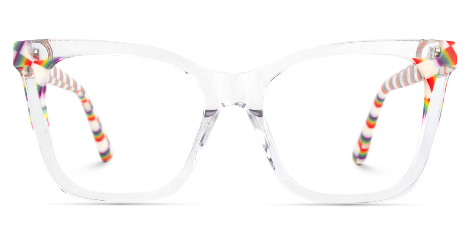 Square Clear Acetate Frame Eyeglasses | Zeelool1
