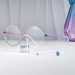 Jaila Round Iridescent Glasses0