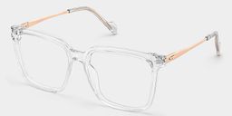 Zeyna Square Clear Glasses2