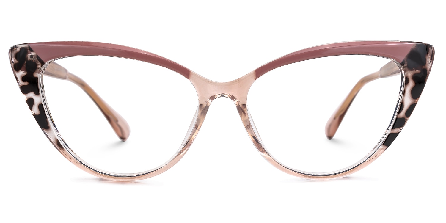 Cateye Sawida Two-Tone Glasses deals -Zeelool Glasses