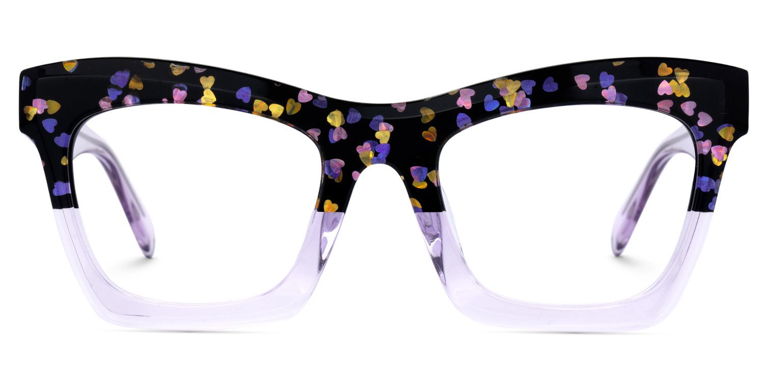New Arrival Black and Purple Glasses for Benitez Frame | Zeelool0