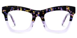 Benitez Square Light Purple Glasses0