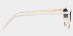 Sydney Cat Eye White Sunglasses3