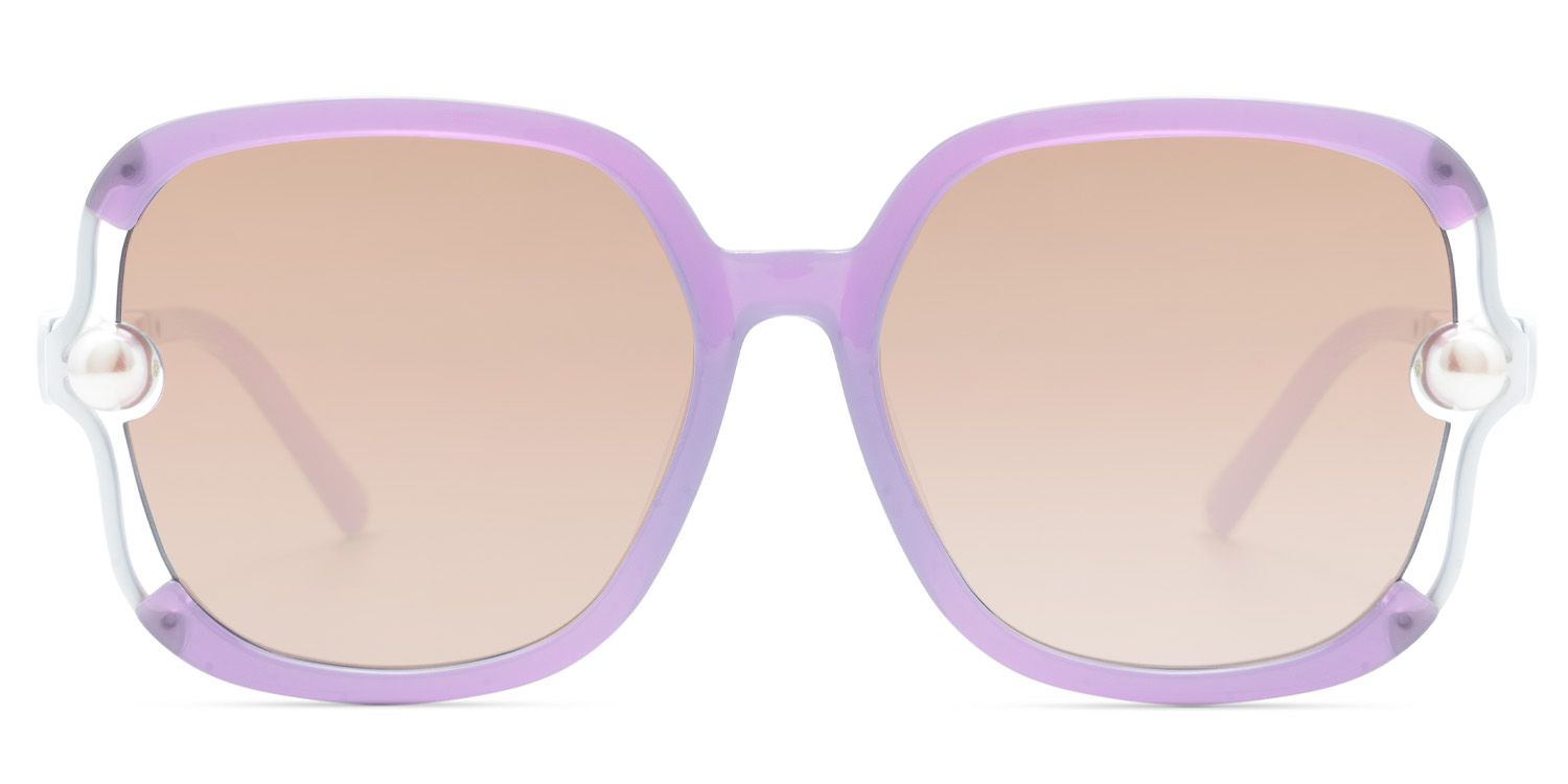 Square Purple Sunglasses Frames0