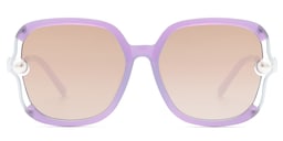 Steffanie Square Purple Sunglasses0