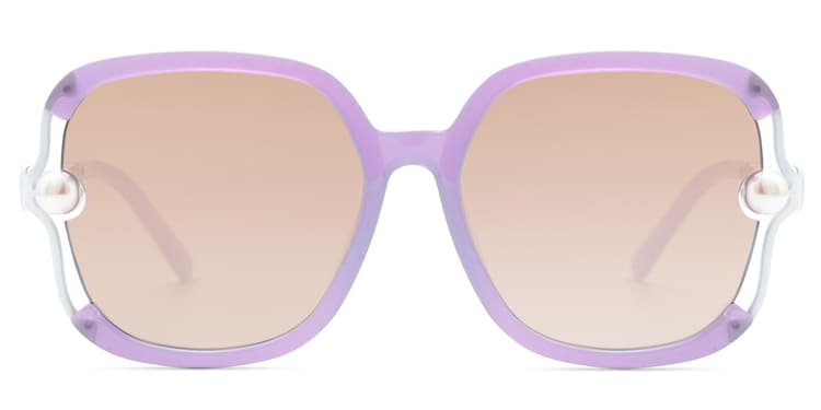 Steffanie Square Purple Sunglasses