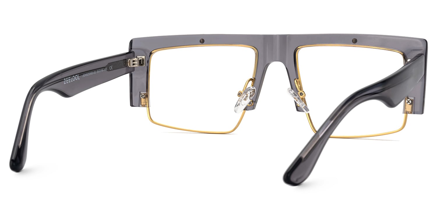 Maldonado Rectangle Gray Glasses4