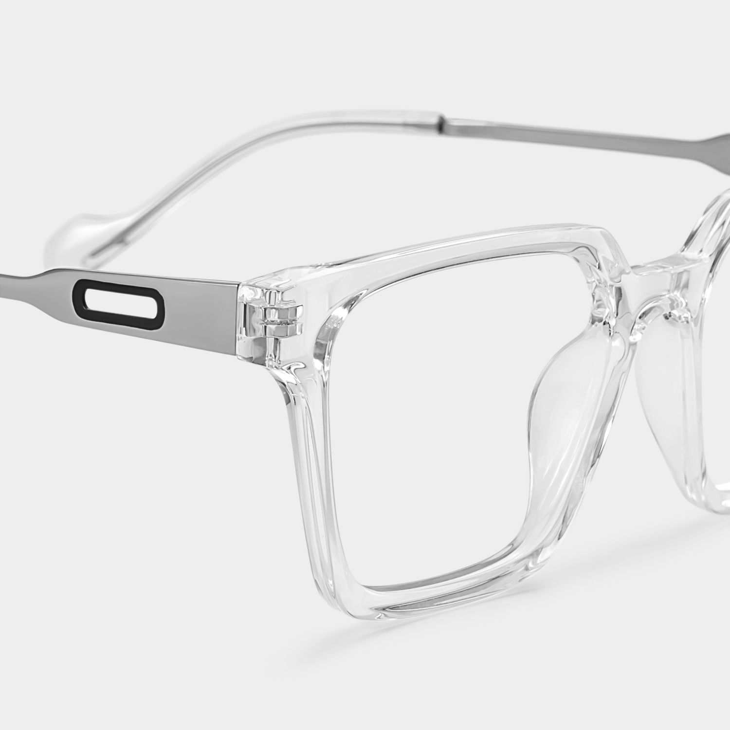 Mabel Eyeglasses in Square Clear Frame | Zeelool5