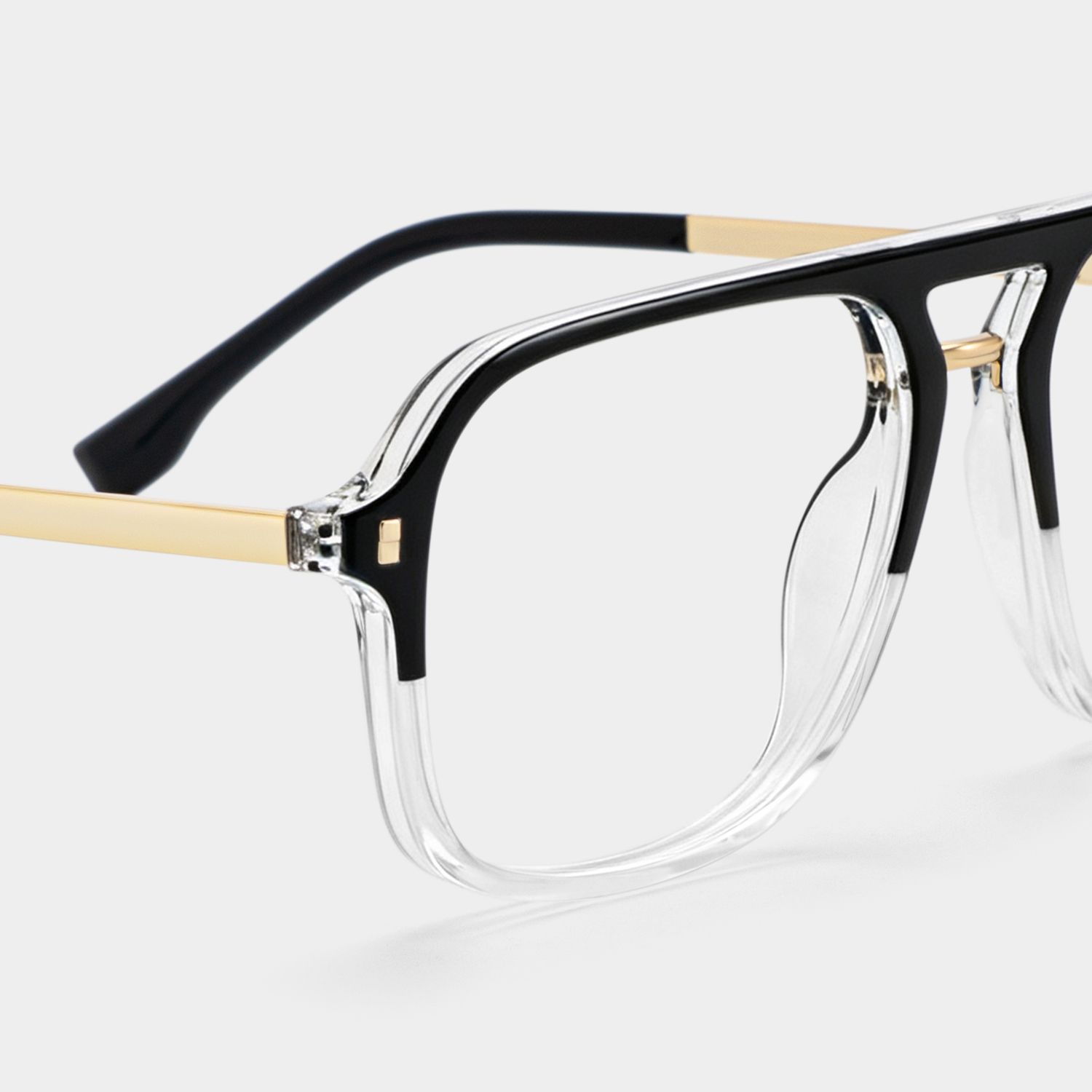 Aviator Kilworth Black-Clear Glasses deals -Zeelool Glasses4