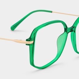 Payton Geometric Dark-Green Glasses4