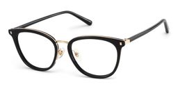 Caden Round Black Glasses6