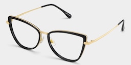 Sloane Cat-Eye Black Glasses2