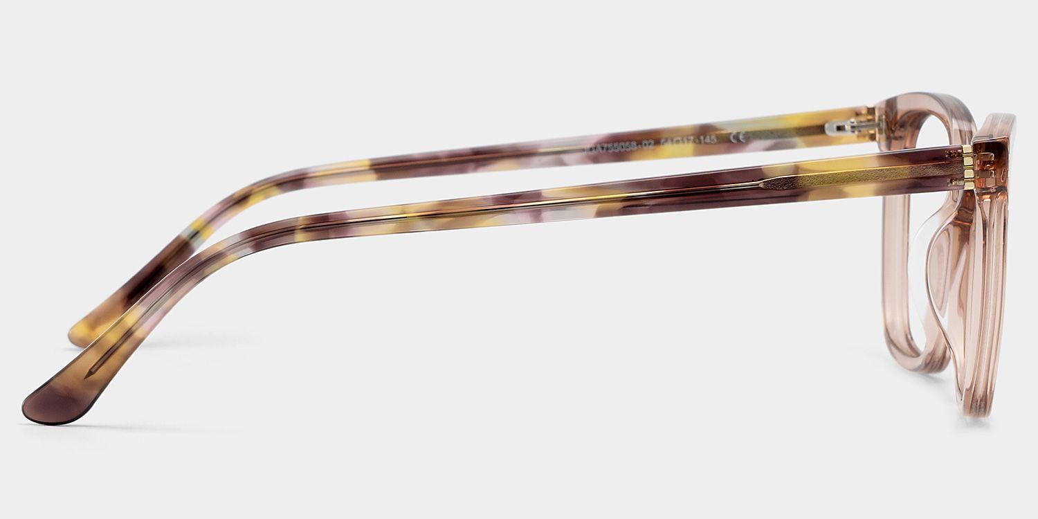 Bella Gardening Pink Floral Rectangle Acetate Glasses | ZEELOOL4