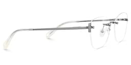 Jaxon Rectangle Silver Glasses4