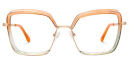 Cordaro Square Orange Glasses0