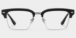 Landon Browline Silver Glasses1