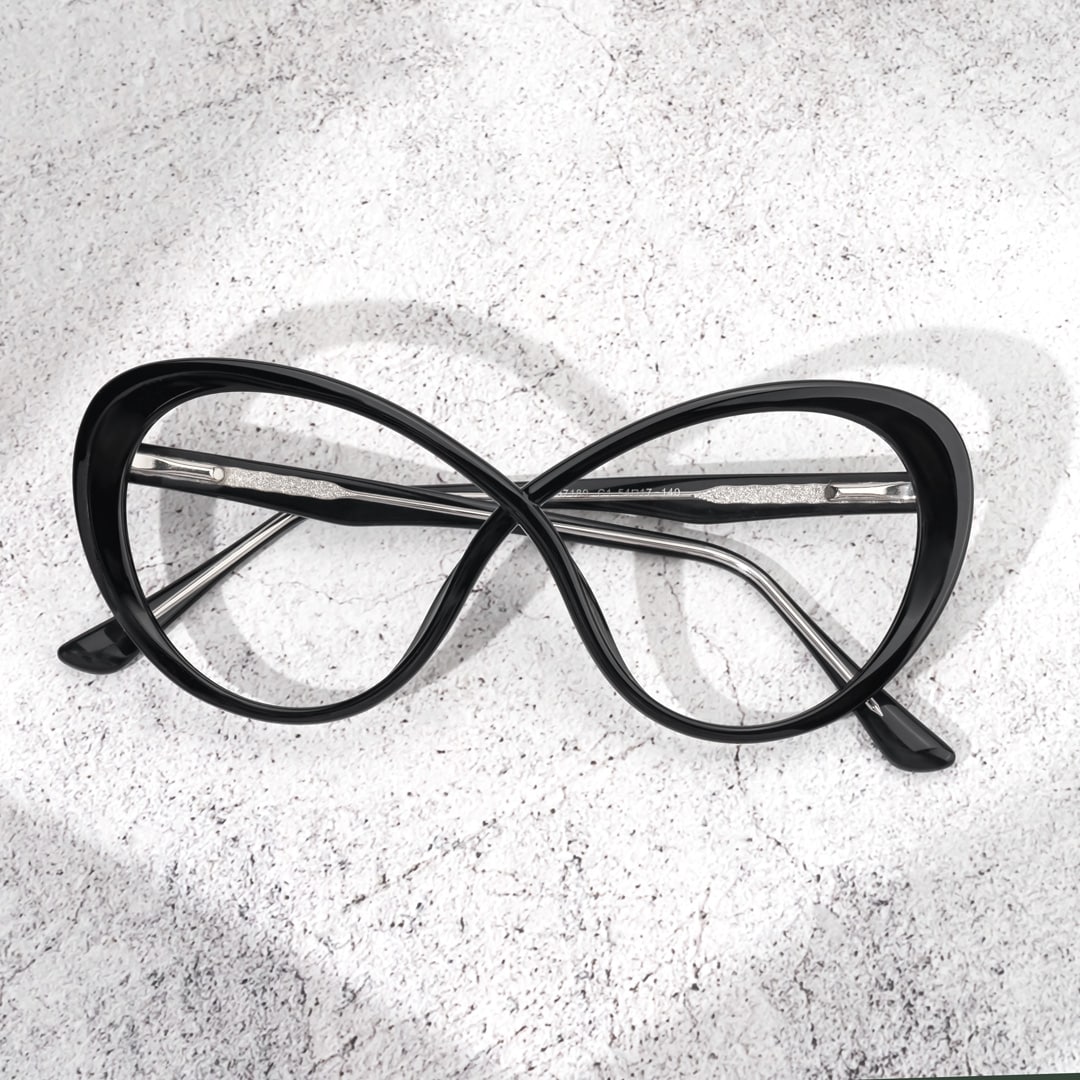 Butterfly Chasidy Black Glasses deals -Zeelool Glasses4