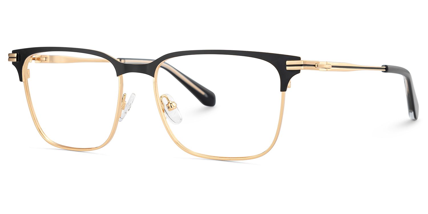 Marshall Gold Rectangle Prescription Glasses | Zeelool2