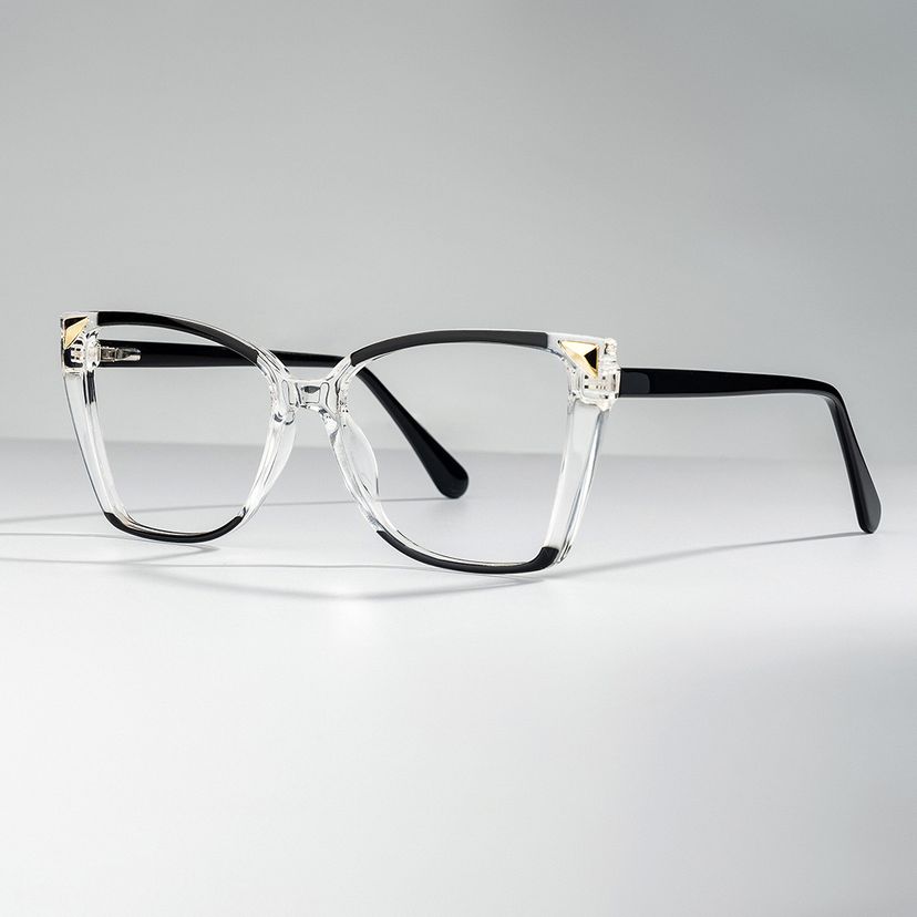 Shelia Butterfly Black Clear Glasses