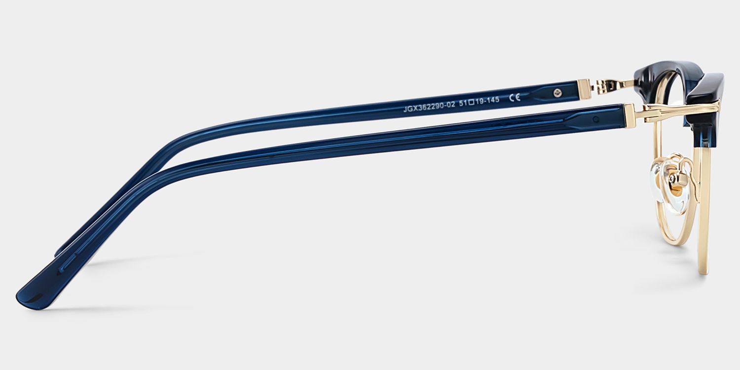 Capri Blue Browline Eyeglass Frames for Men | ZEELOOL3