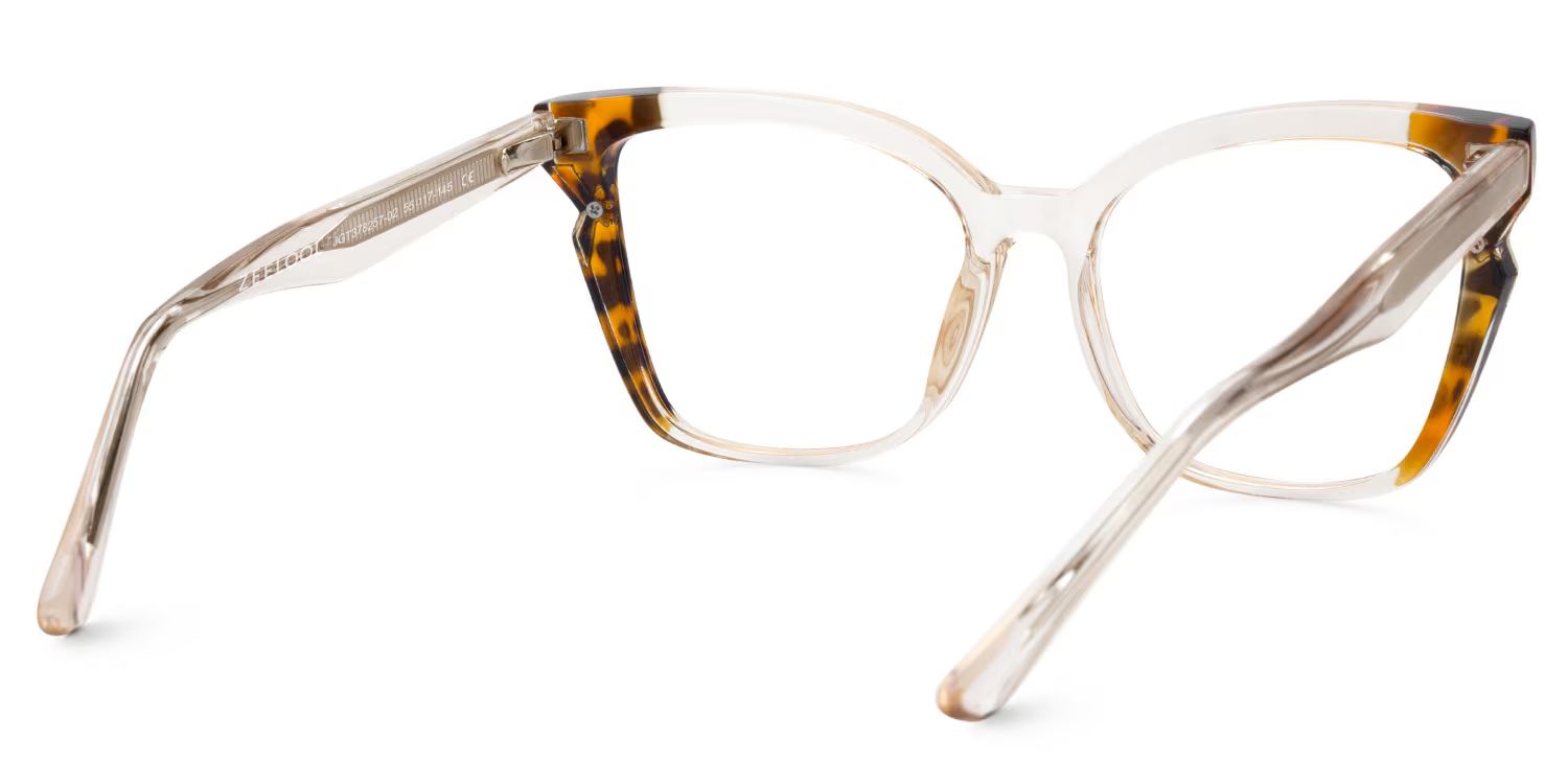 Beige Cat eye Glasses for Oval Face | Zeelool4