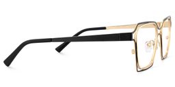 Foday Geometric Black Gold Glasses4