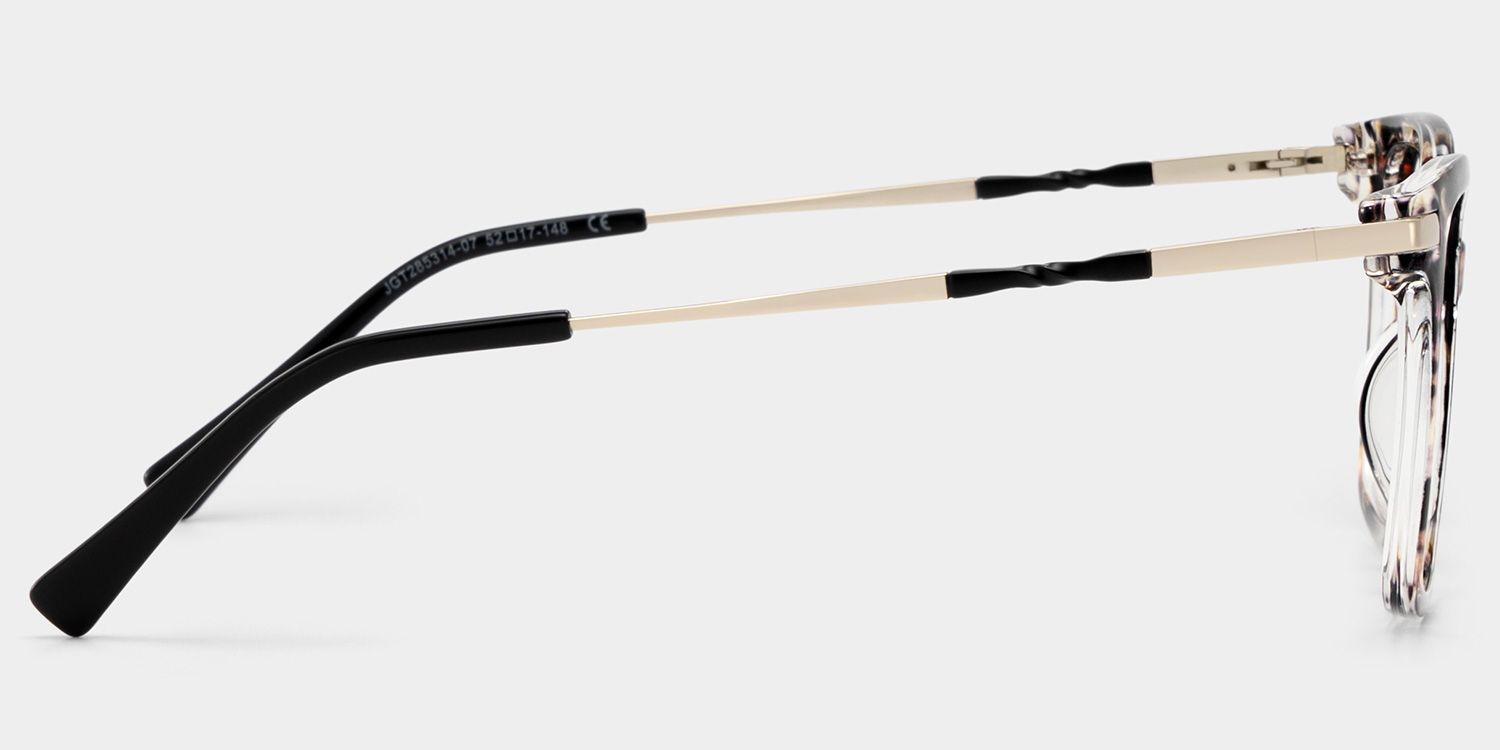 Jacqui Natural Tortoise Square TR90 Glasses | ZEELOOL4
