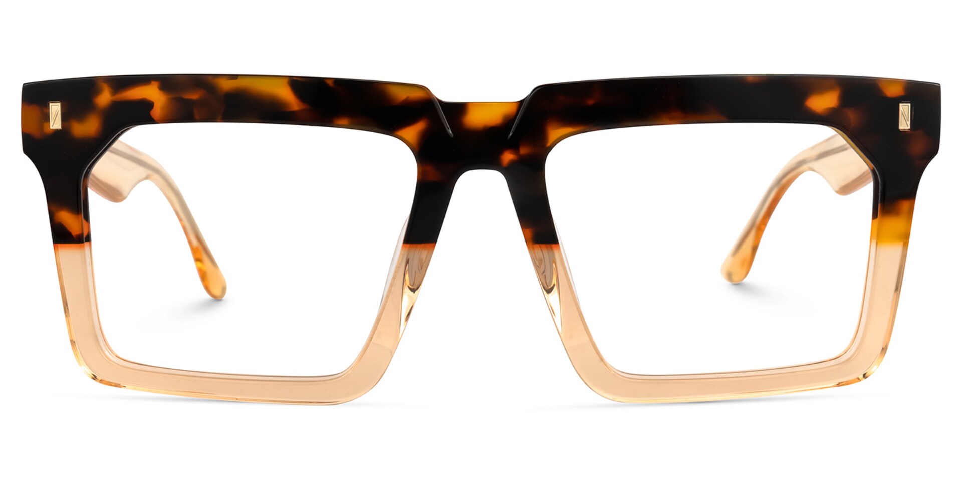 Rectangle Moreland Two-Tone Glasses deals -Zeelool Glasses0