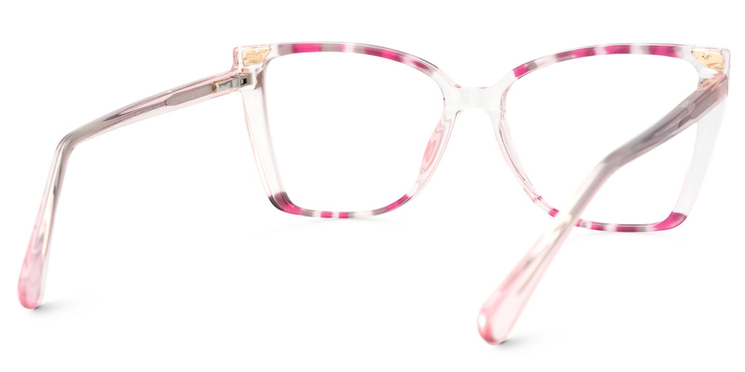 Women's Pink Eyeglasses Frames With Butterfly Shape4