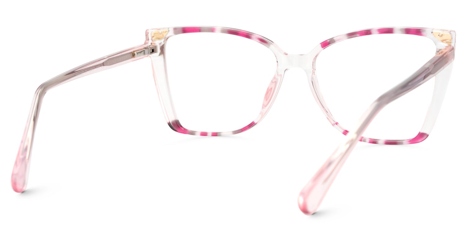 Women's Pink Eyeglasses Frames With Butterfly Shape4