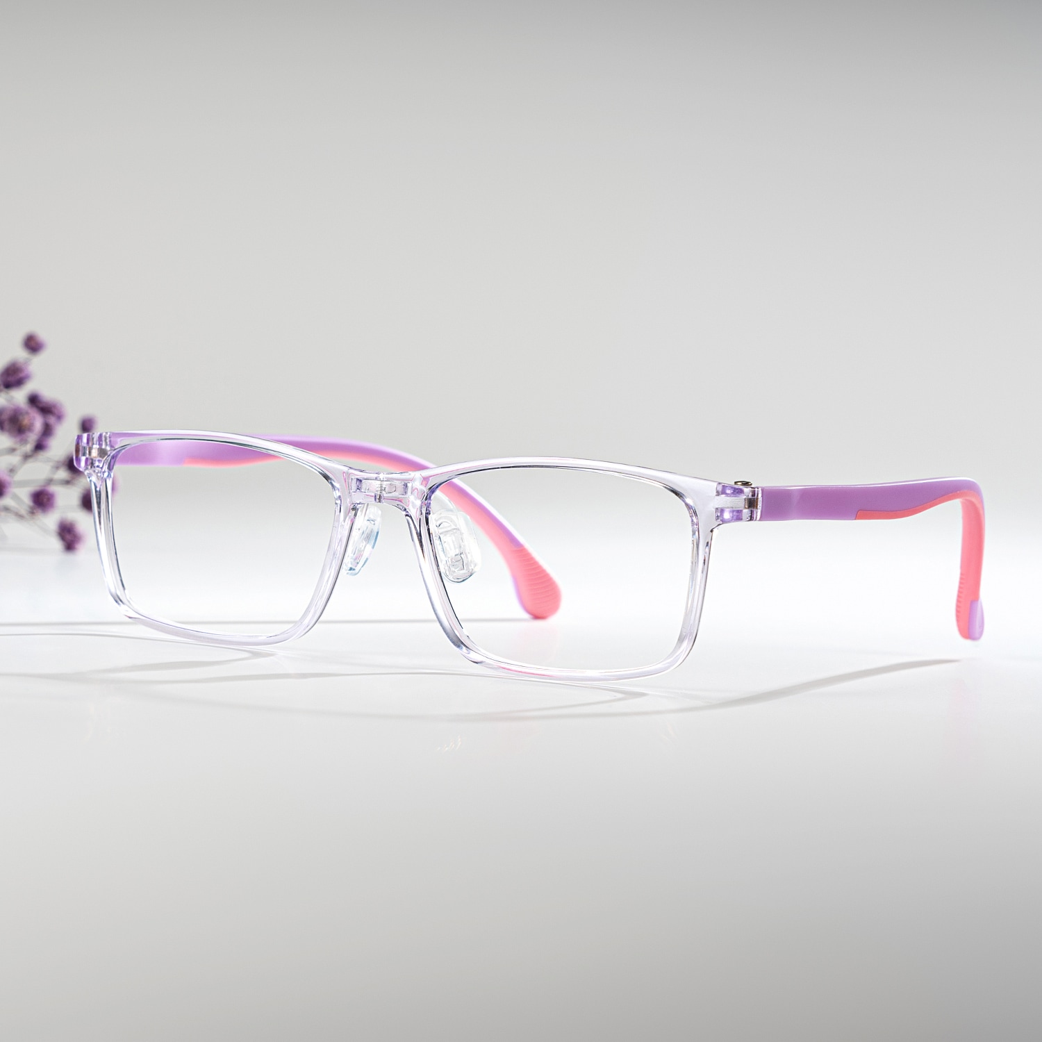 Sunny Rectangle Purple Glasses