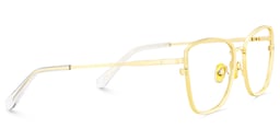 Ronan Rectangle Gold Glasses3