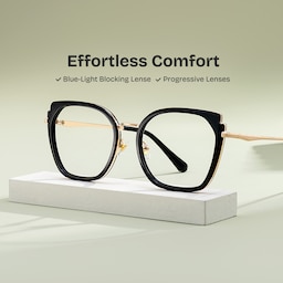 Murcia Square Black Glasses0