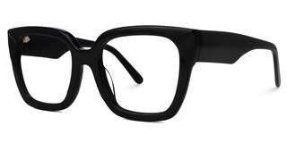 Rainna Square Black Glasses2
