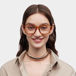 Talia Square Yellow Glasses0