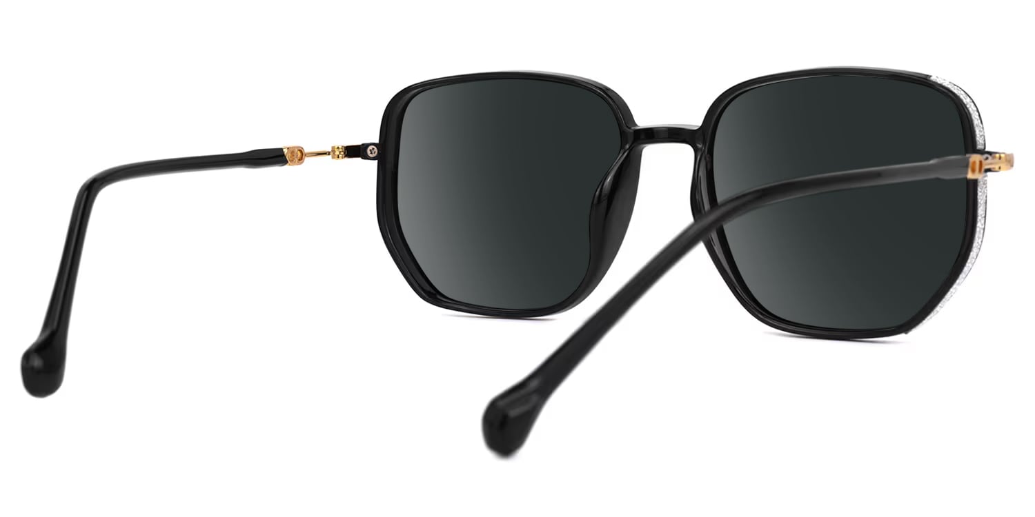 Joana Geometric Black Glasses3