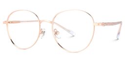 Celena Round Rose-Gold Glasses1