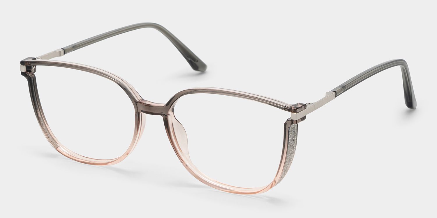 Rodz Square Gray-Pink Glasses Frames for Women | ZEELOOL2