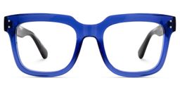 Liizbeett Square Blue Glasses2