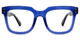 Liizbeett Square Blue Glasses2
