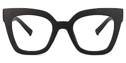 Malcolm Square Black Glasses0