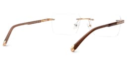 Savitrie Rectangle Brown Glasses3