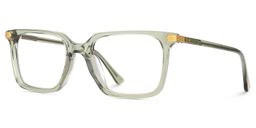Goveo Rectangle Green Glasses3
