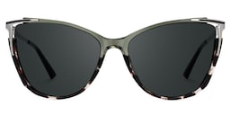 Yomary Cateye Two-Tone Glasses0