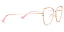 Solimar Square Rose Gold Glasses4