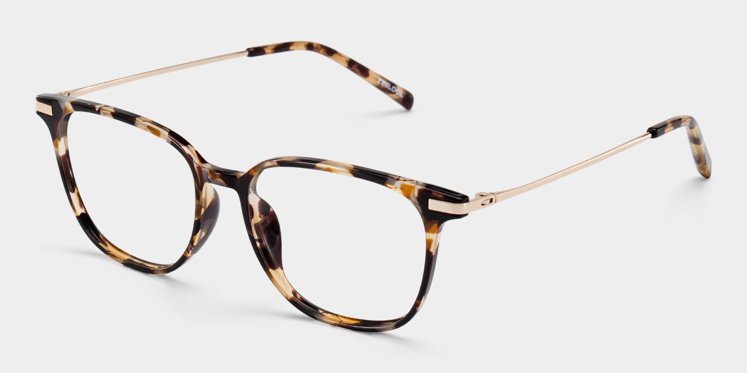 Florence Rectangular Tortoise Shell Eyeglass Frames for Women | ZEELOOL3