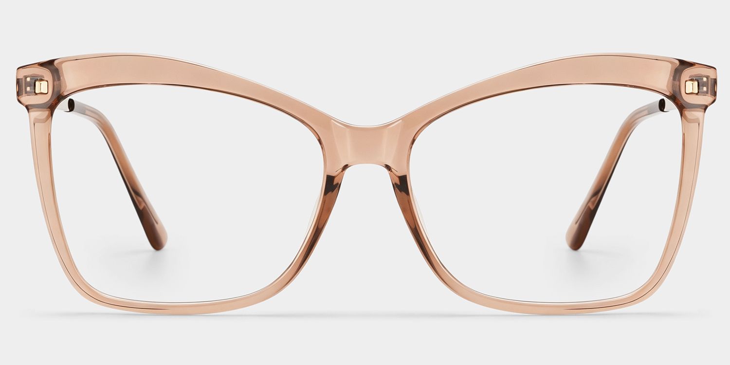 Isaebella Butterfly Beige Frame Glasses | Zeelool0