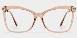 Isaebella Beige Butterfly Glasses0