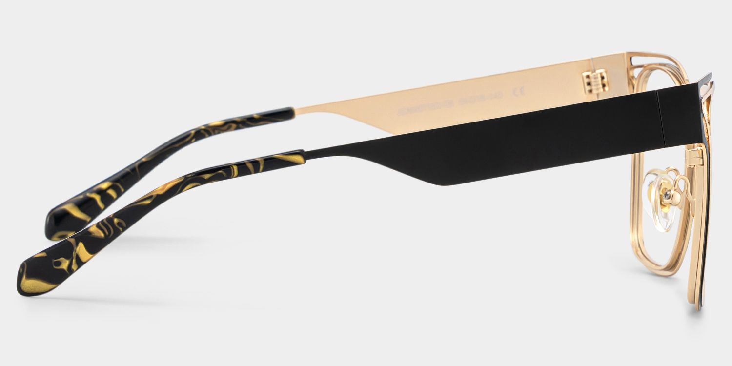 Women's Metal Glasses with Golden Tortoise Temples Online